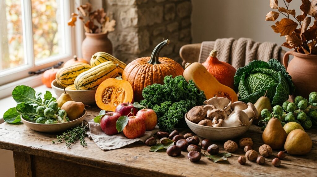 Alimenti autunnali per il benessere del microbiota intestinale: zucca, mele, cavoli e altri prodotti di stagione